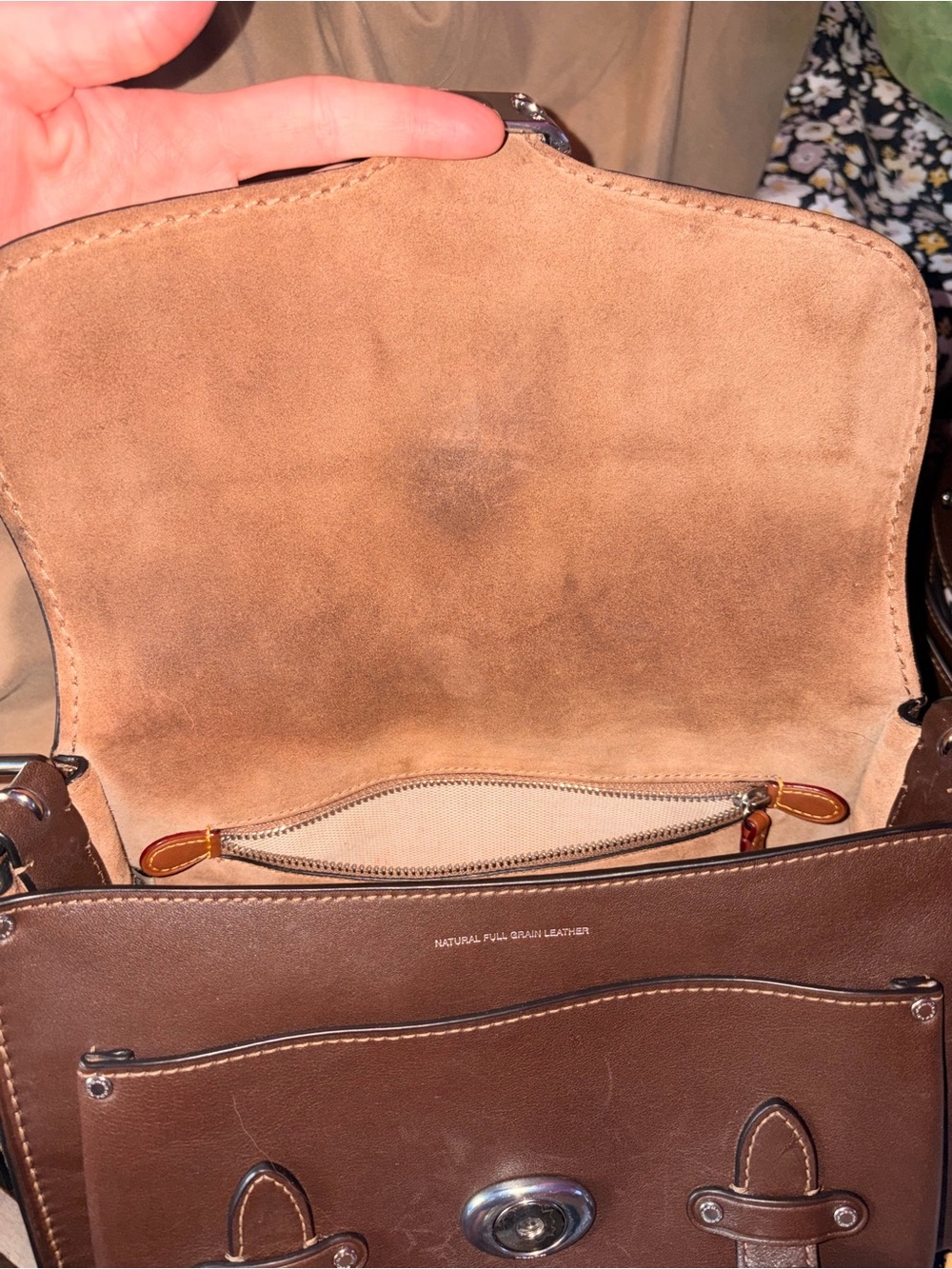 Coach Western Tabby in color Maple - Picture 12 of 13